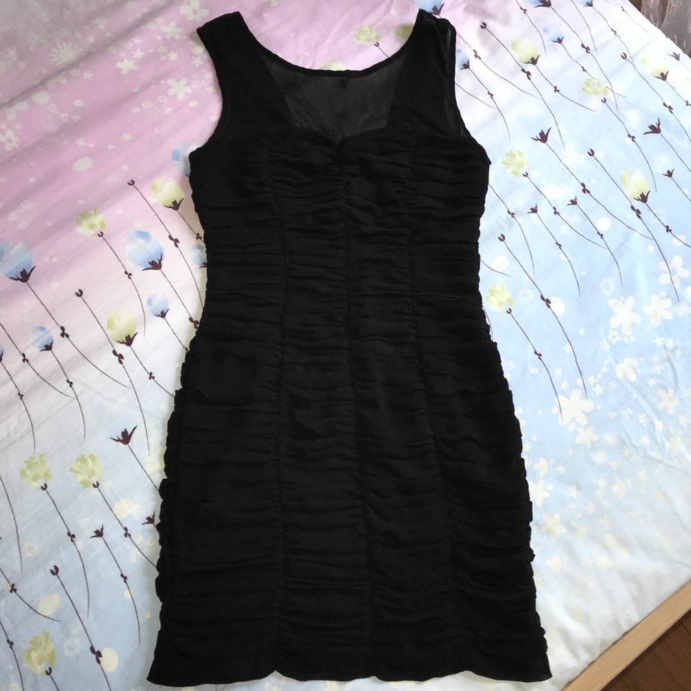 Forever 21 Black Ruffle Dress